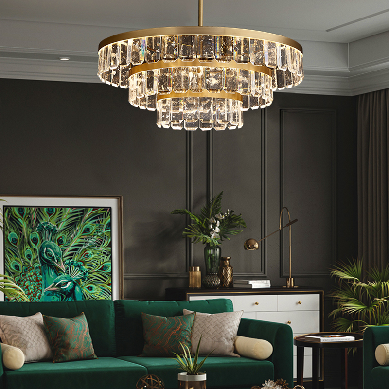 Rebecca Postmodern Multi Tier Crystal Chandelier - morylighting