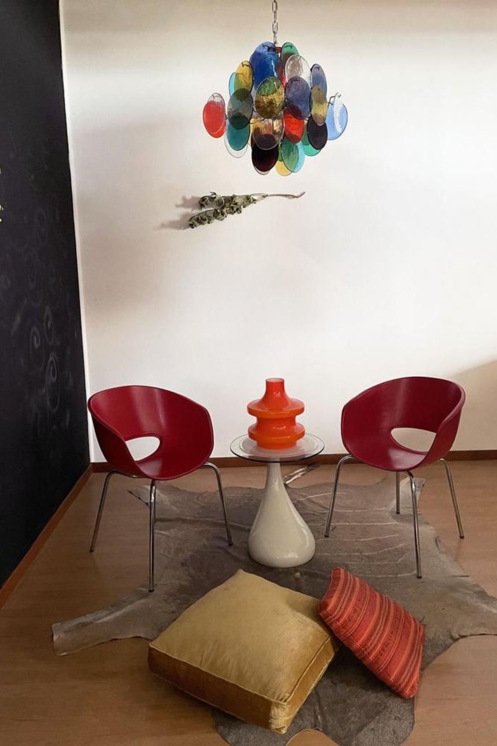 Art Glass Disc Pendant Light - view 4 | morylighting