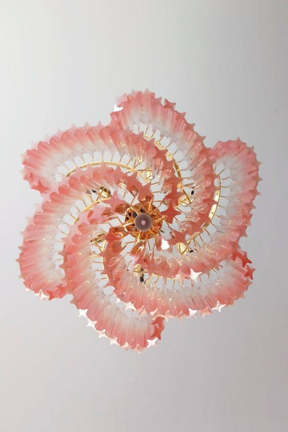 Vintage Pink Art Quadriedri Prism Chandelier - view 7 | morylighting