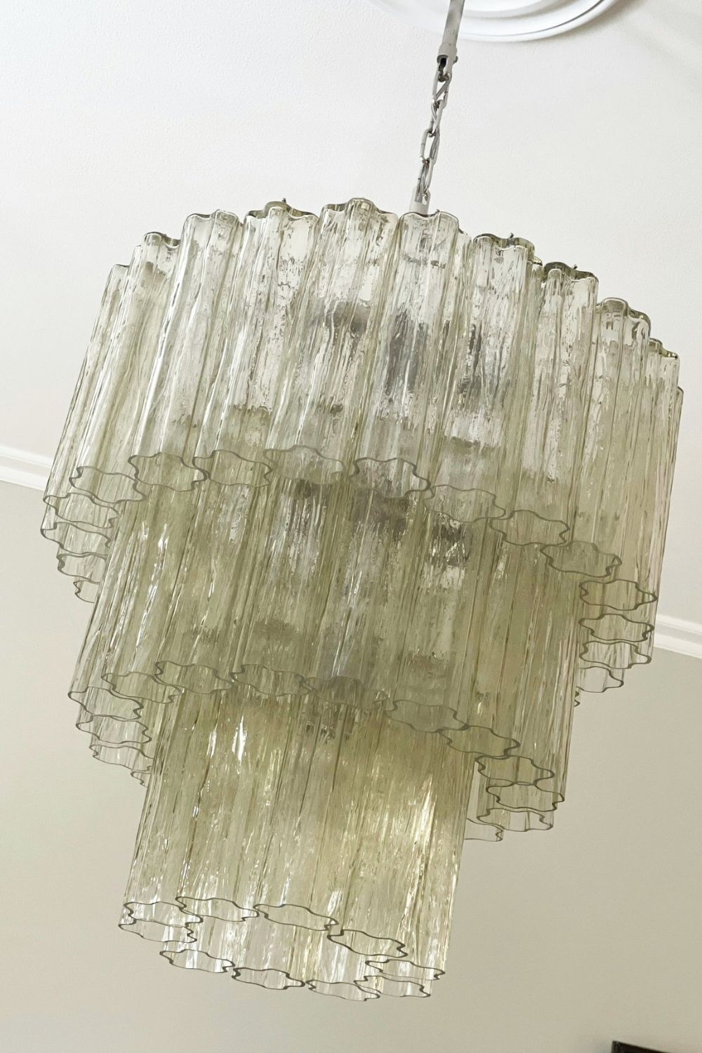 Amber Honey Art Glass Tube Chandelier - view 11 | morylighting