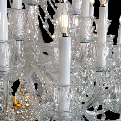 Morylighting Grand Italianate Crystal Candle Chandelier - Background Shot