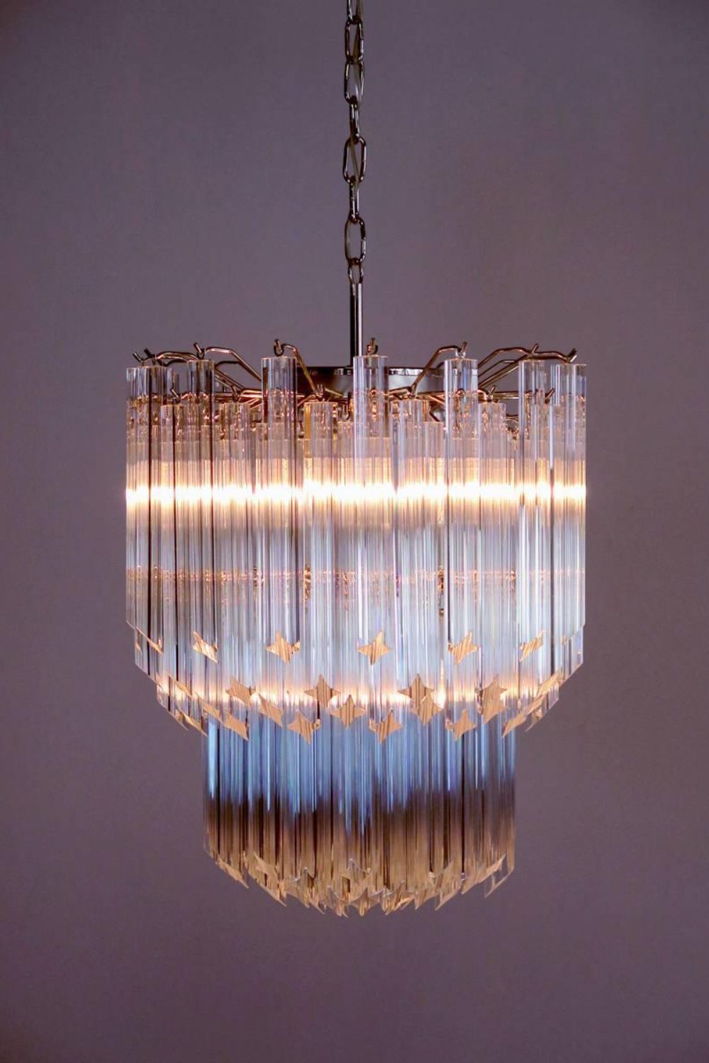 Venini Style Art Quadriedri Chandelier - view 3 | morylighting