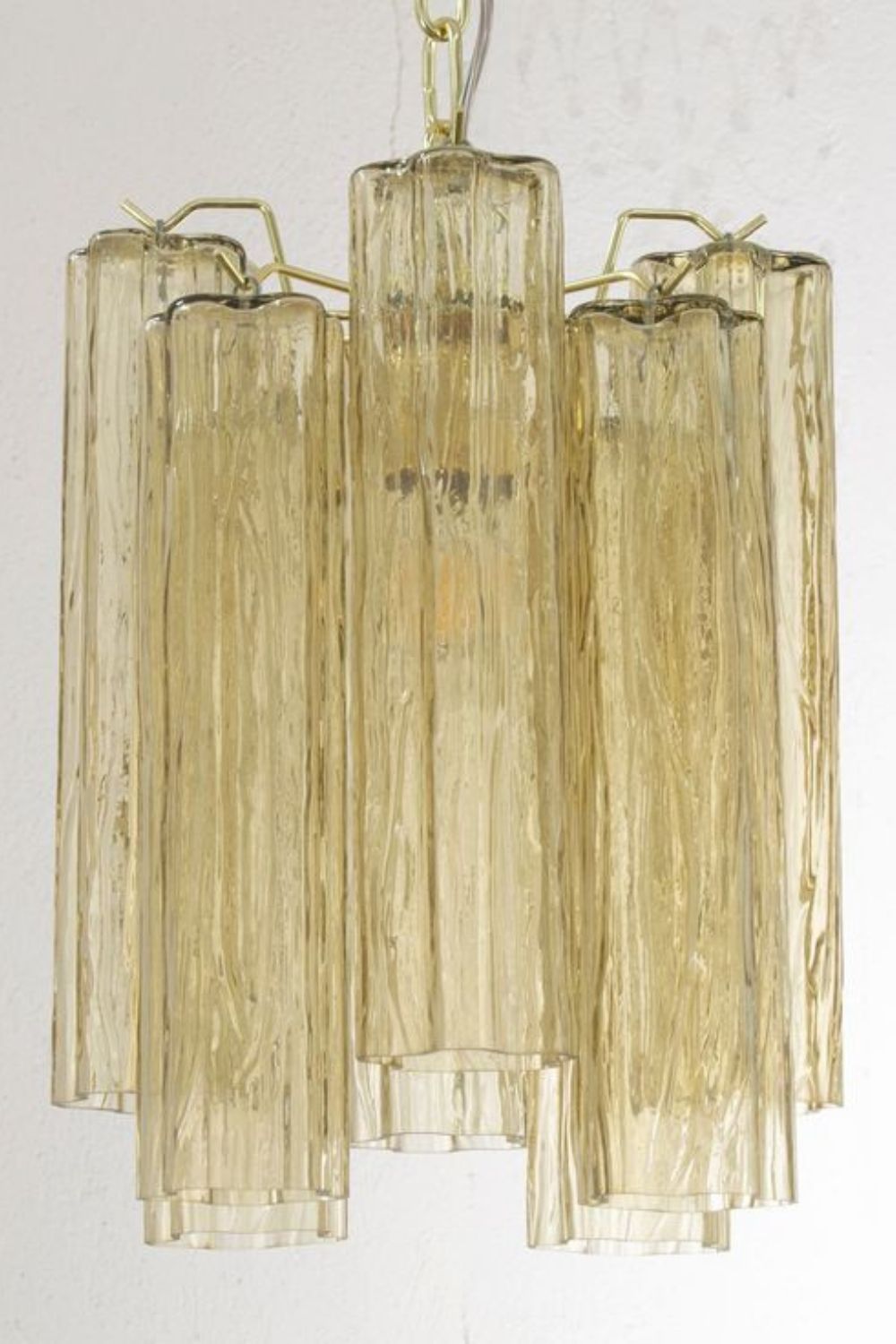 Italian Amber Art Tronchi Glass Pendant Light - view 4 | morylighting