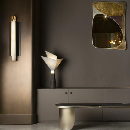 Timide Alabaster Sconce