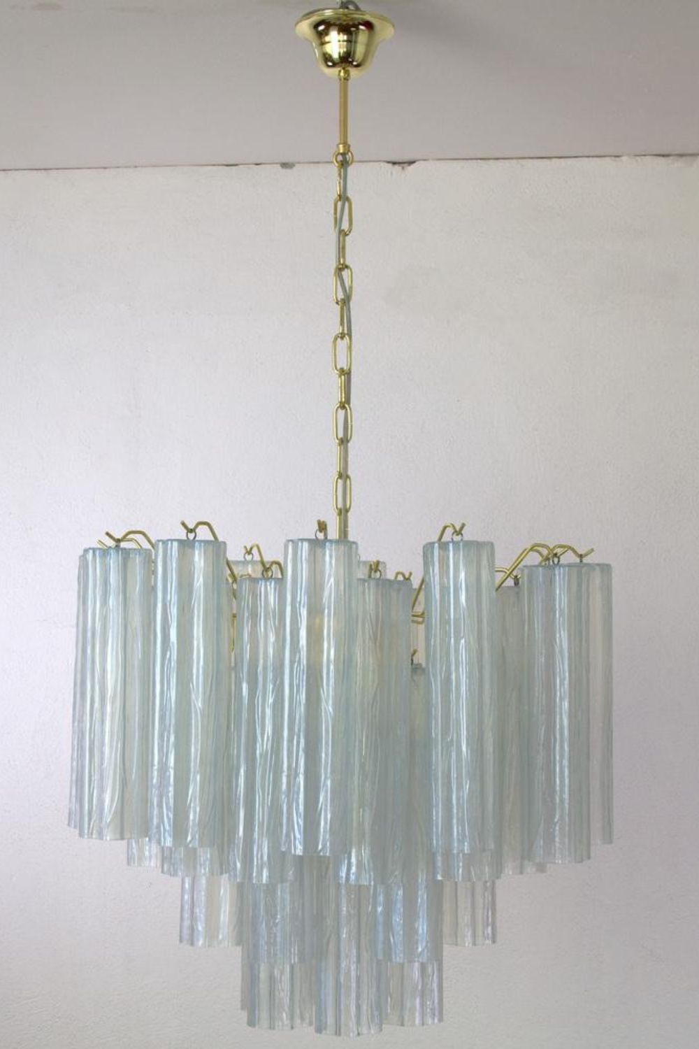 1990s Vintage Italian Opaline Glass Pendant Light - view 4 | morylighting