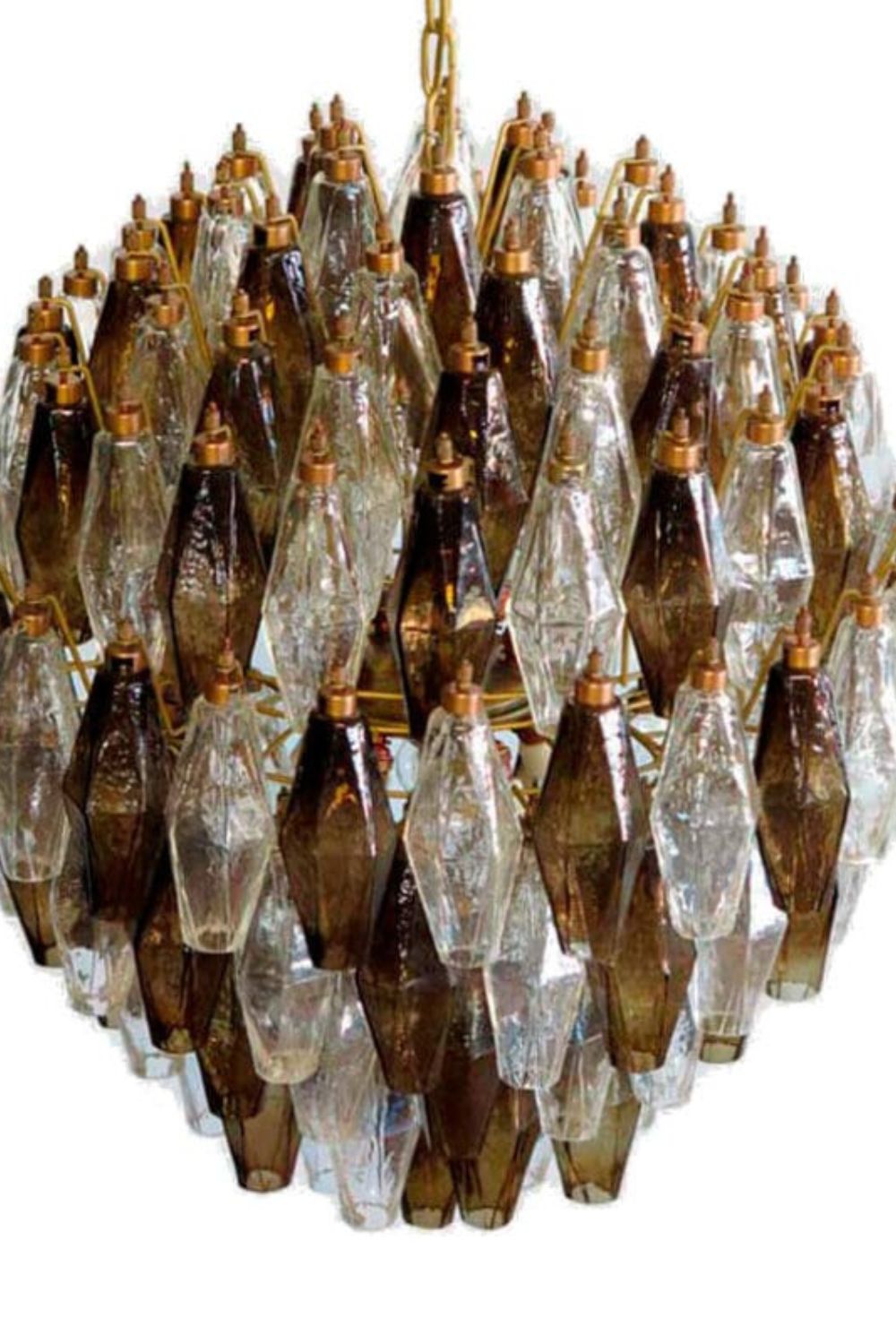 Art Poliedri Smoked Globe Chandelier - view 8 | morylighting