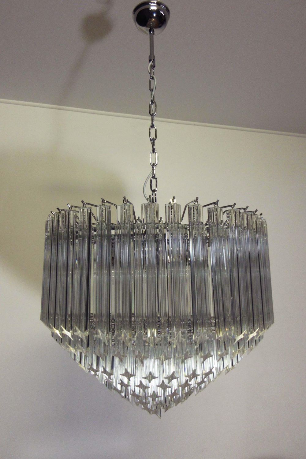Contemporary Art Quadriedri Prism Chandelier - view 9 | morylighting