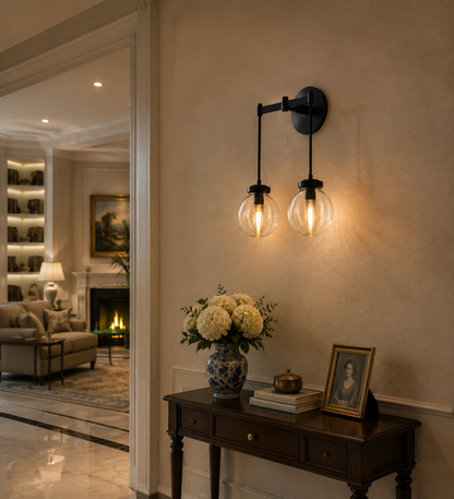 Pearly Double Sconce