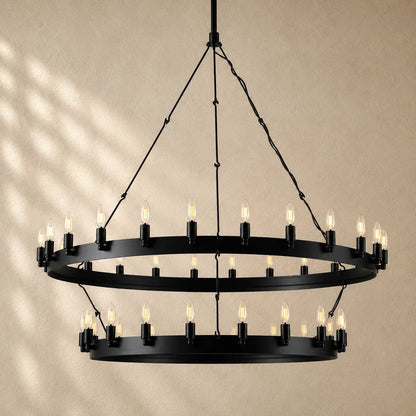 Caminon Vintage 2-Tier Round Chandelier