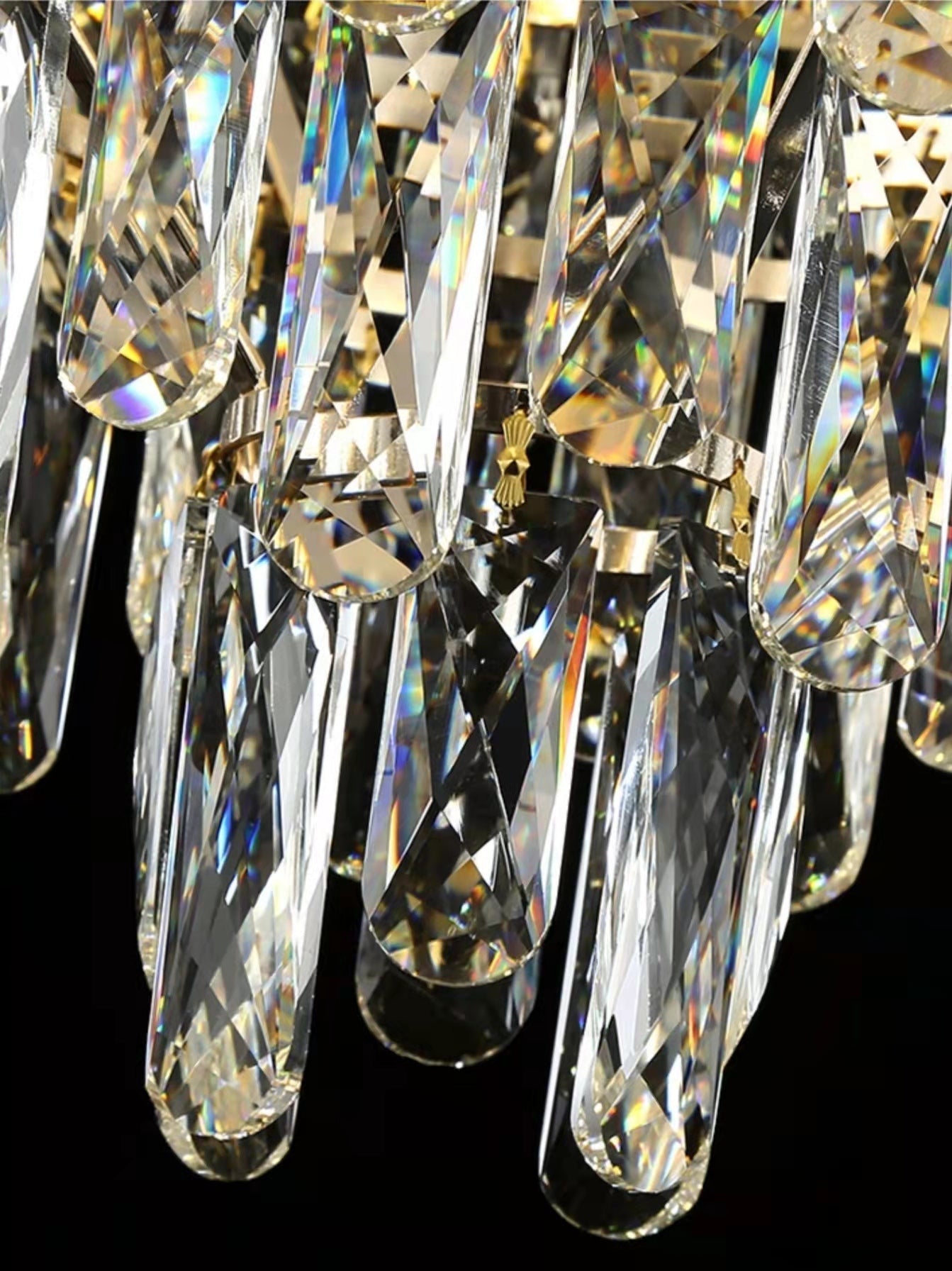 Morylighting Grand Radiance Round K9 Crystal Chandelier - Background Shot