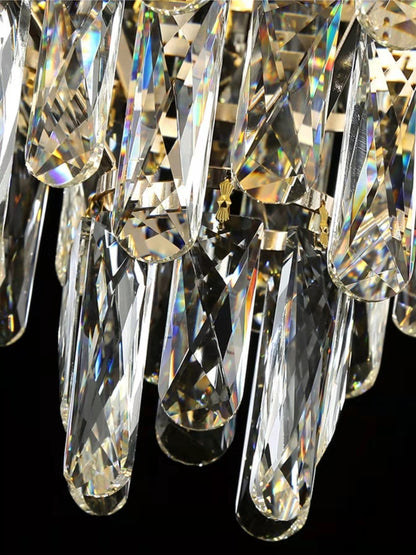 Morylighting Grand Radiance Round K9 Crystal Chandelier - Background Shot