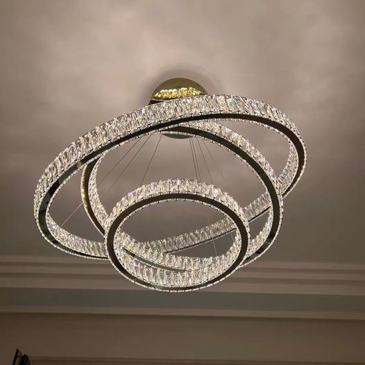 Morylighting Radiant Aura Round LED Chandelier - Background Shot