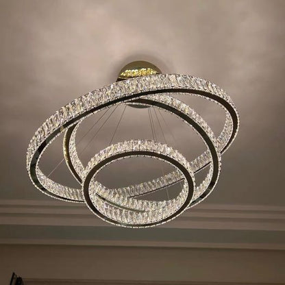 Morylighting Radiant Aura Round LED Chandelier - Background Shot