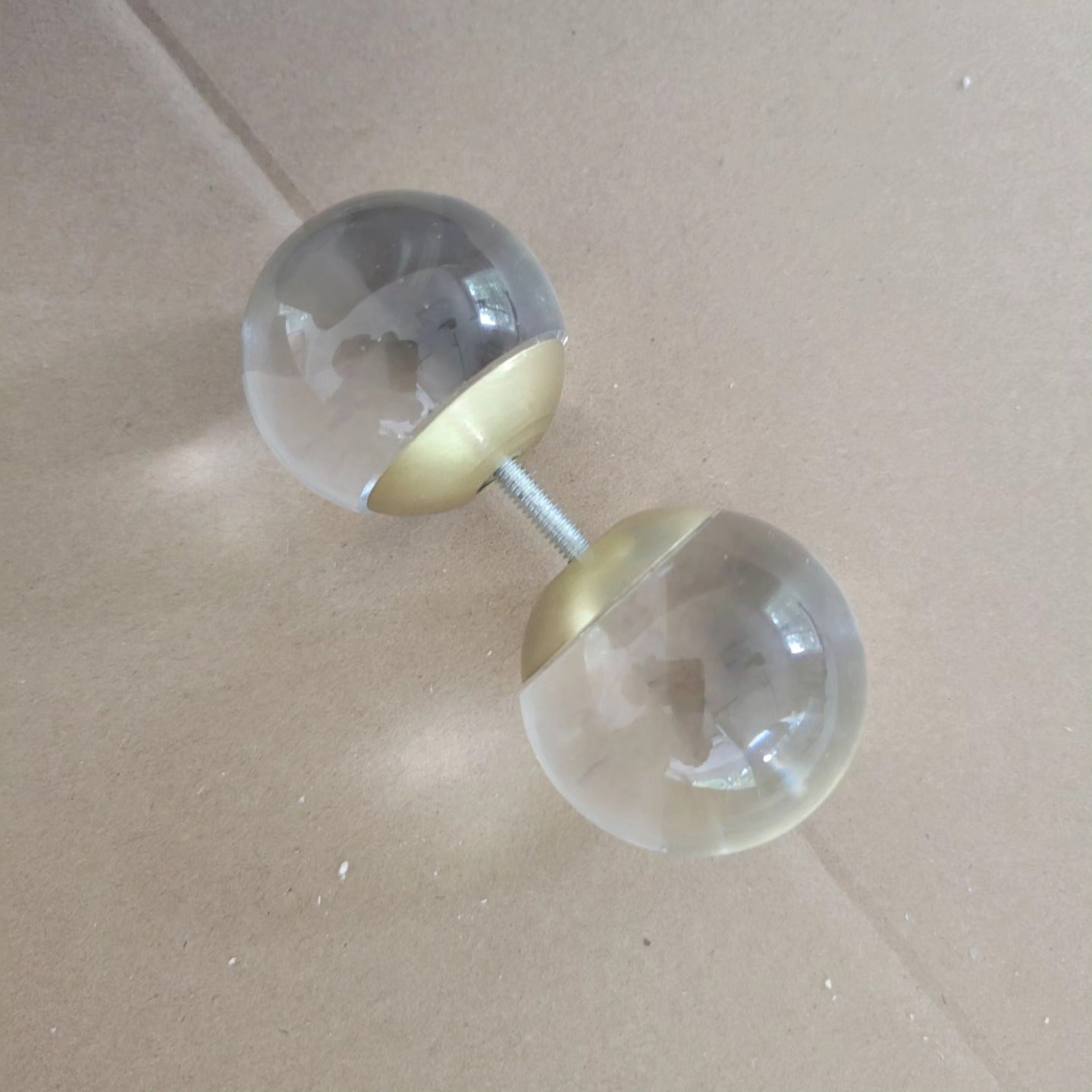 Modern 2/3 Ring Glass Ball Chandelier for Low-ceiling