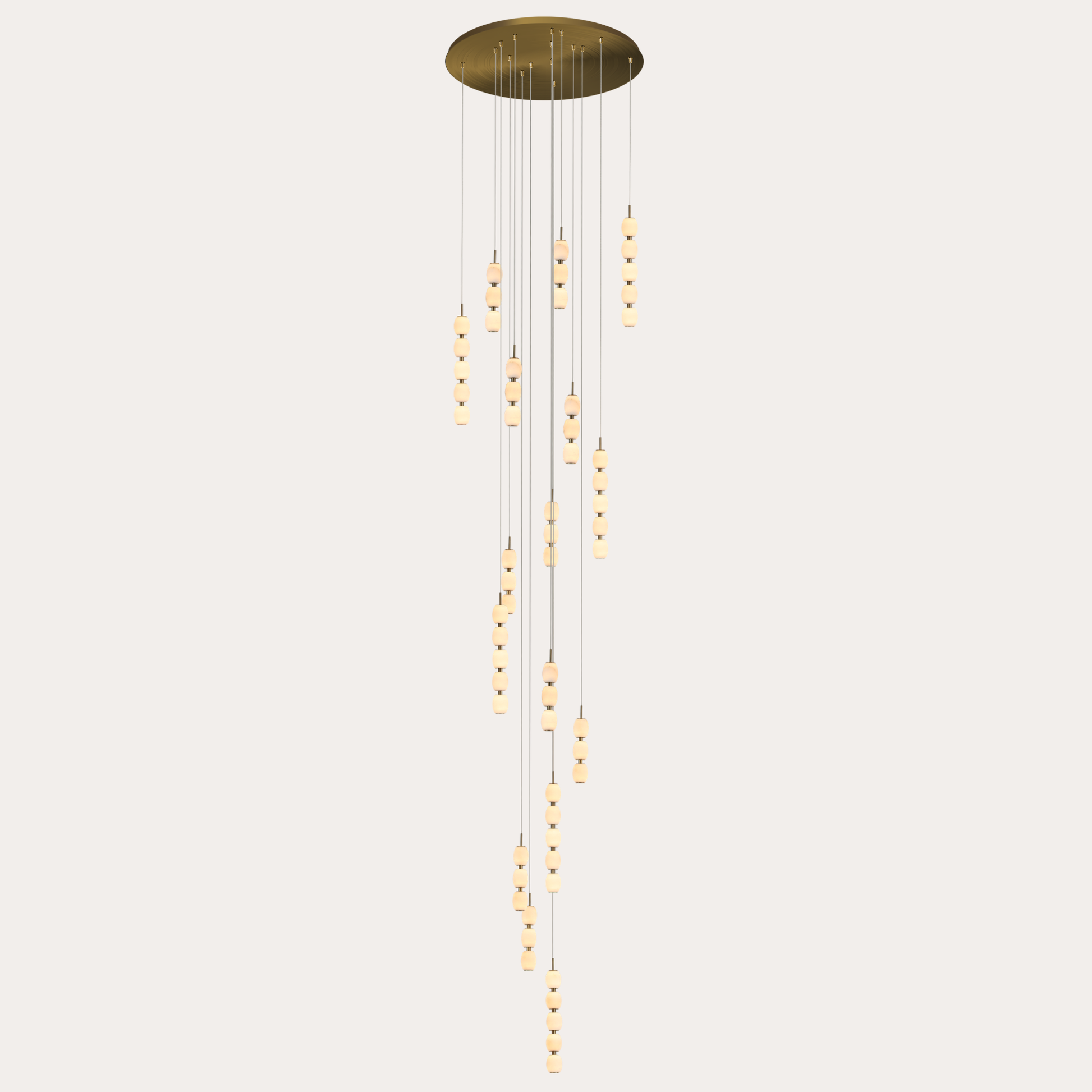 Alabaster Bead LED Pendant Light