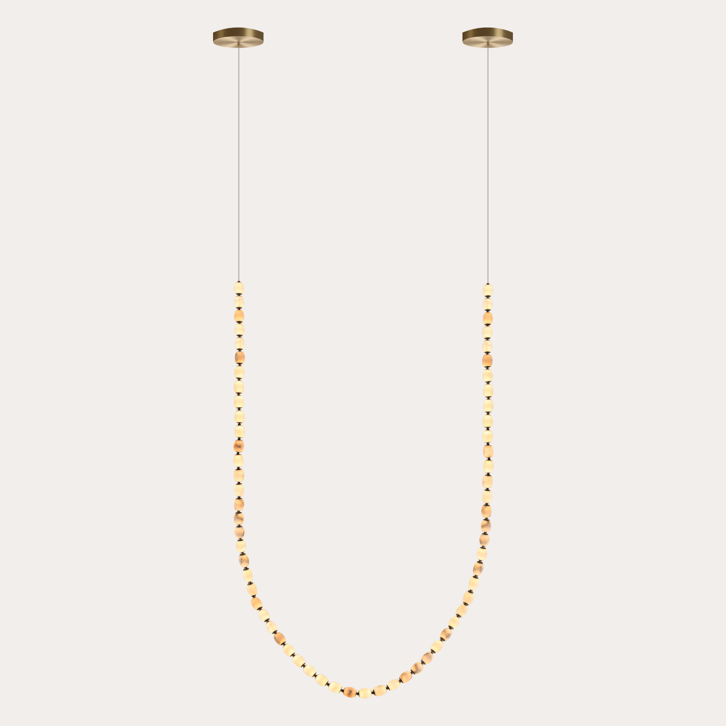 Alabaster Bead LED Pendant Light
