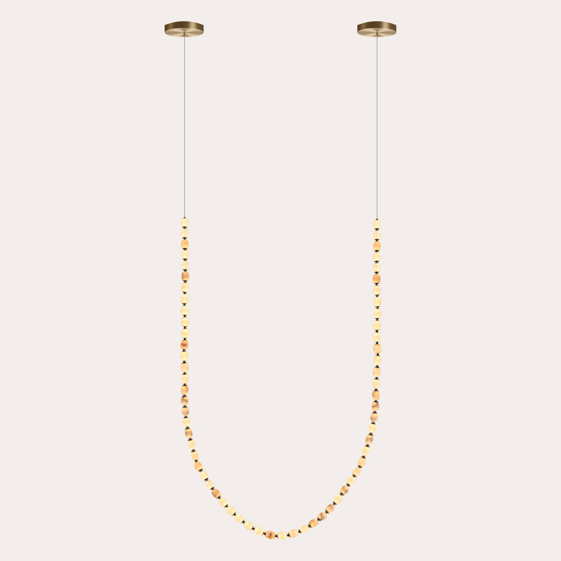Alabaster Bead LED Pendant Light