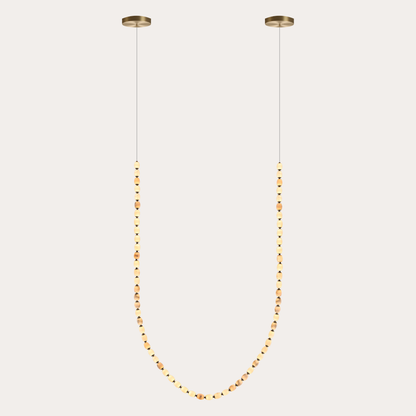 Alabaster Bead LED Pendant Light