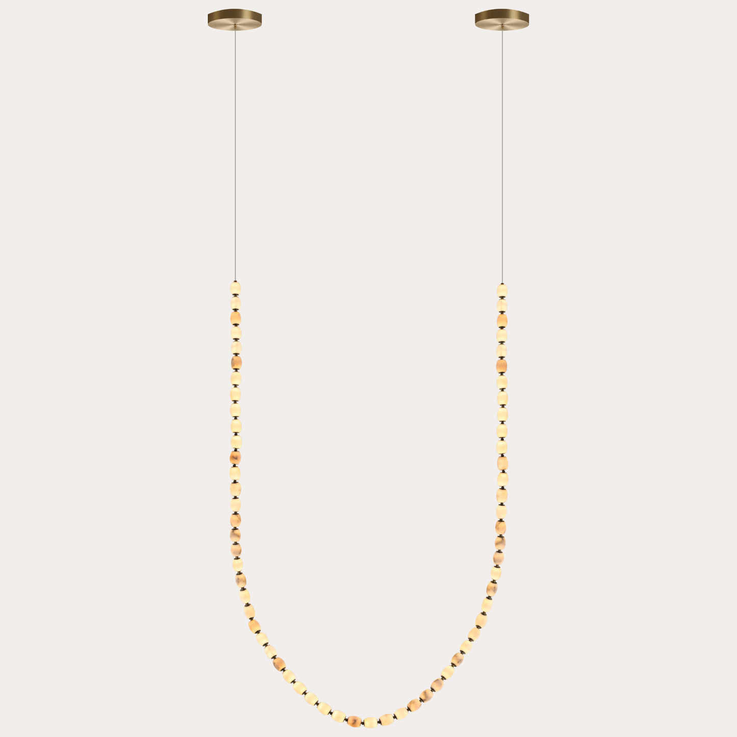 Alabaster Bead LED Pendant Light