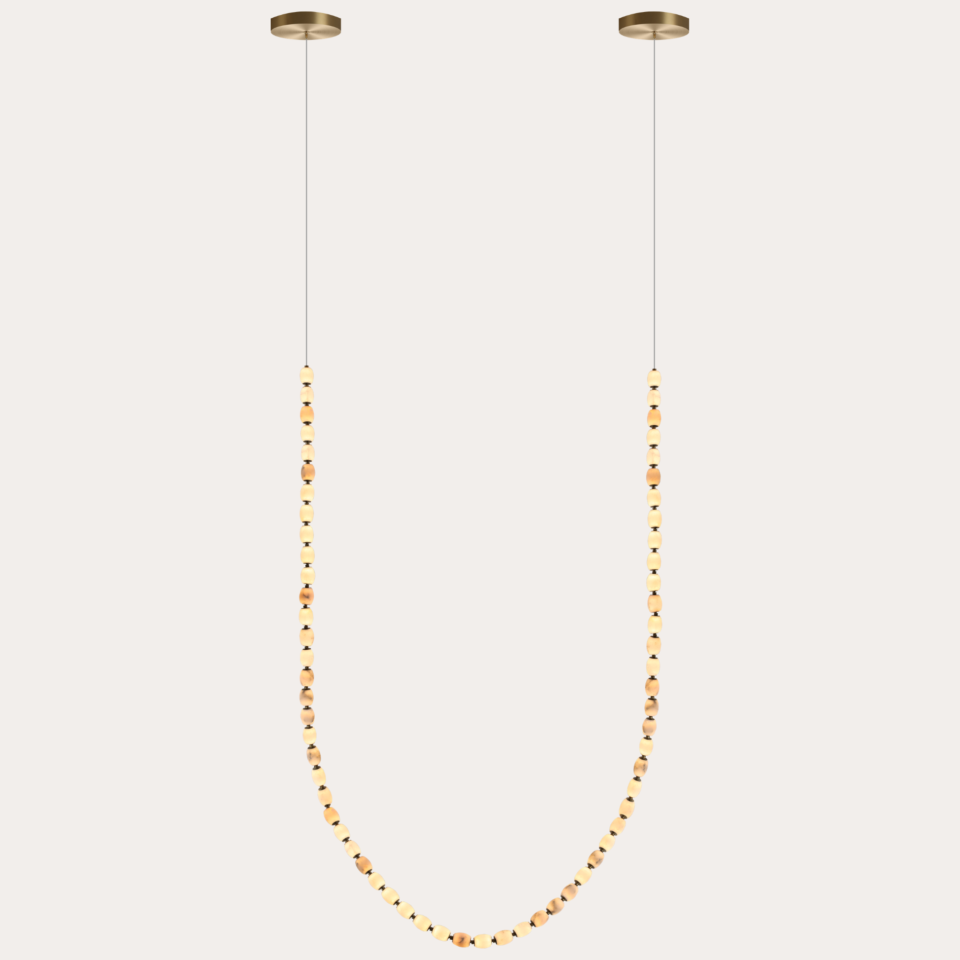 Alabaster Bead LED Pendant Light