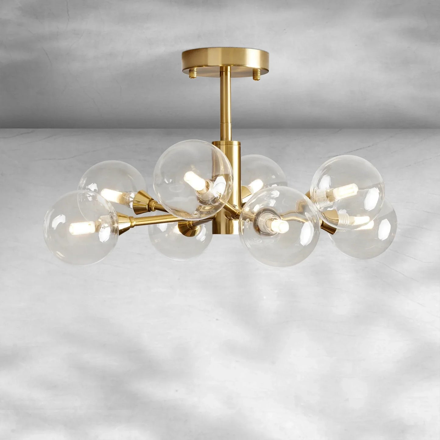 Apollo Moder Glass Ball Flushmount 20''36''47''