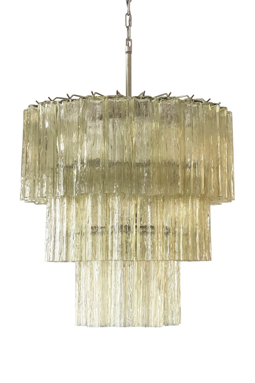 Amber Honey Art Glass Tube Chandelier - view 13 | morylighting