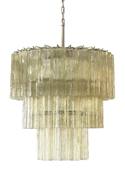 Amber Honey Art Glass Tube Chandelier - view 13 | morylighting