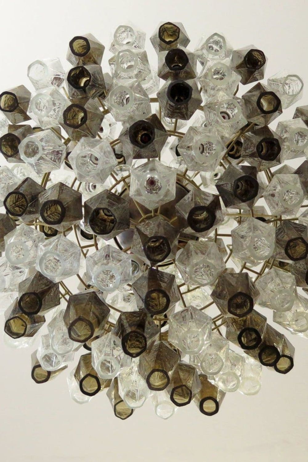 Art Poliedri Smoked Globe Chandelier - view 9 | morylighting