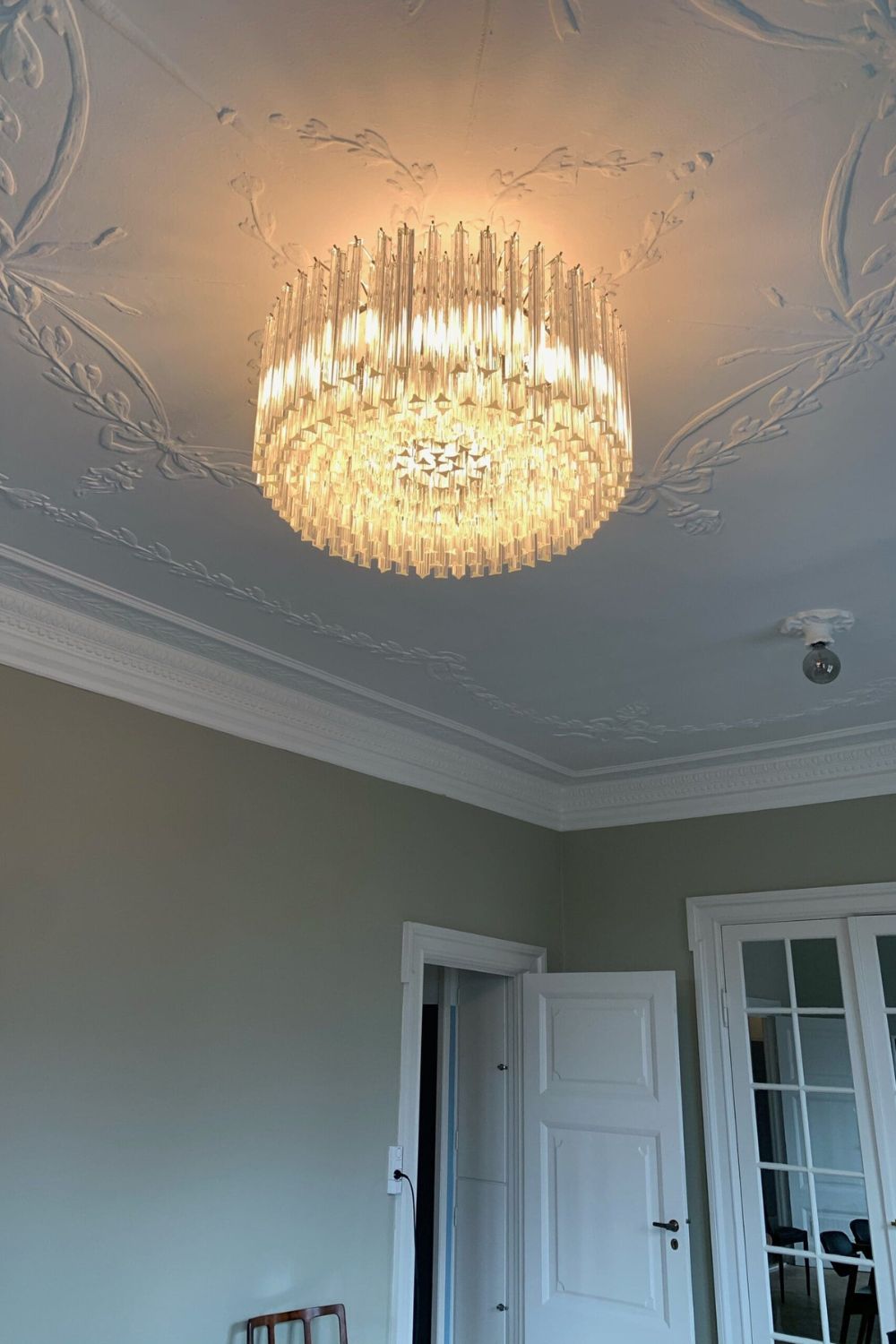 Art Transparent Prism Triedri Chandelier - view 7 | morylighting