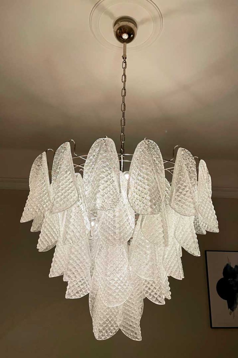 Rondini Transparent Art Glass Chandelier - view 4 | morylighting
