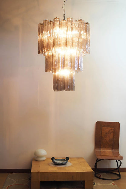 Smoked three-tier Art chandelier - view 2 | morylighting