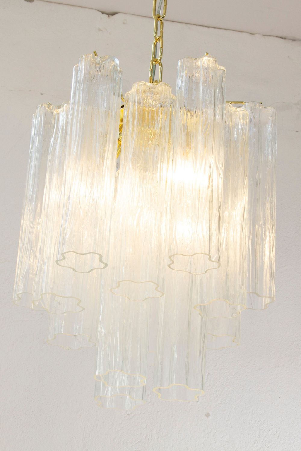 Tronchi Italy clear Art Glass Chandelier - view 6 | morylighting
