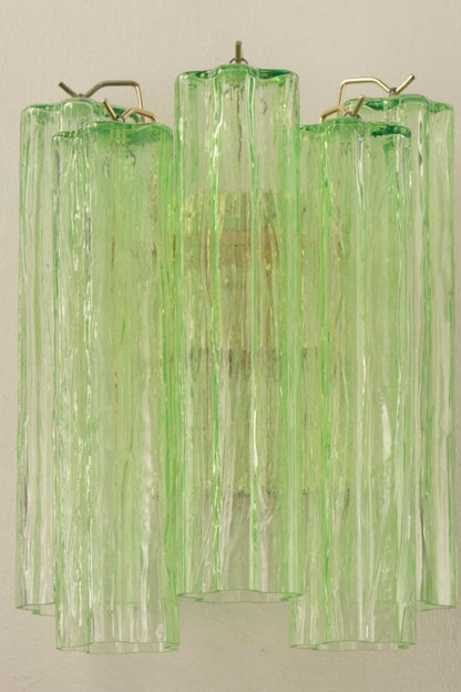Bright Green Art Glass Wall Lamp - view 4 | morylighting