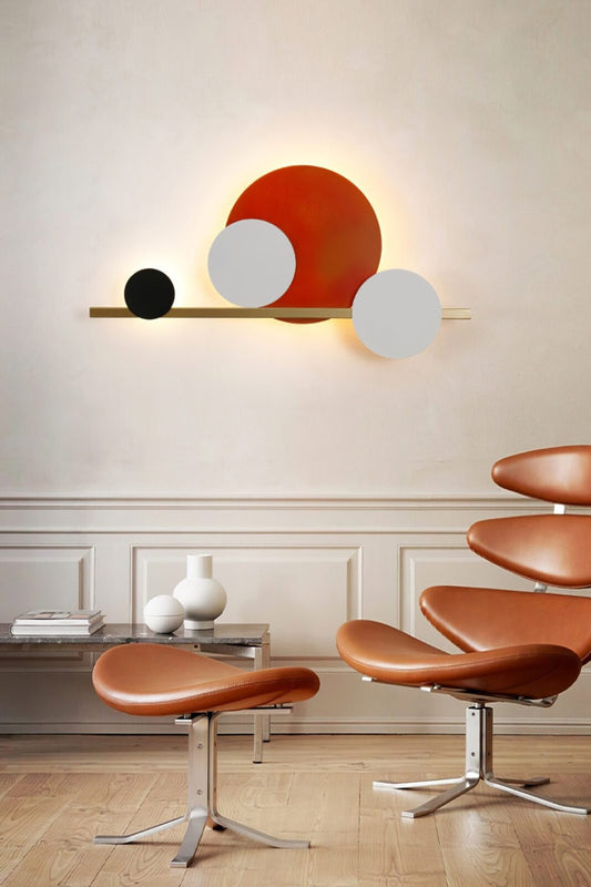 4 Circle LED Wall Light - view 2 | morylighting