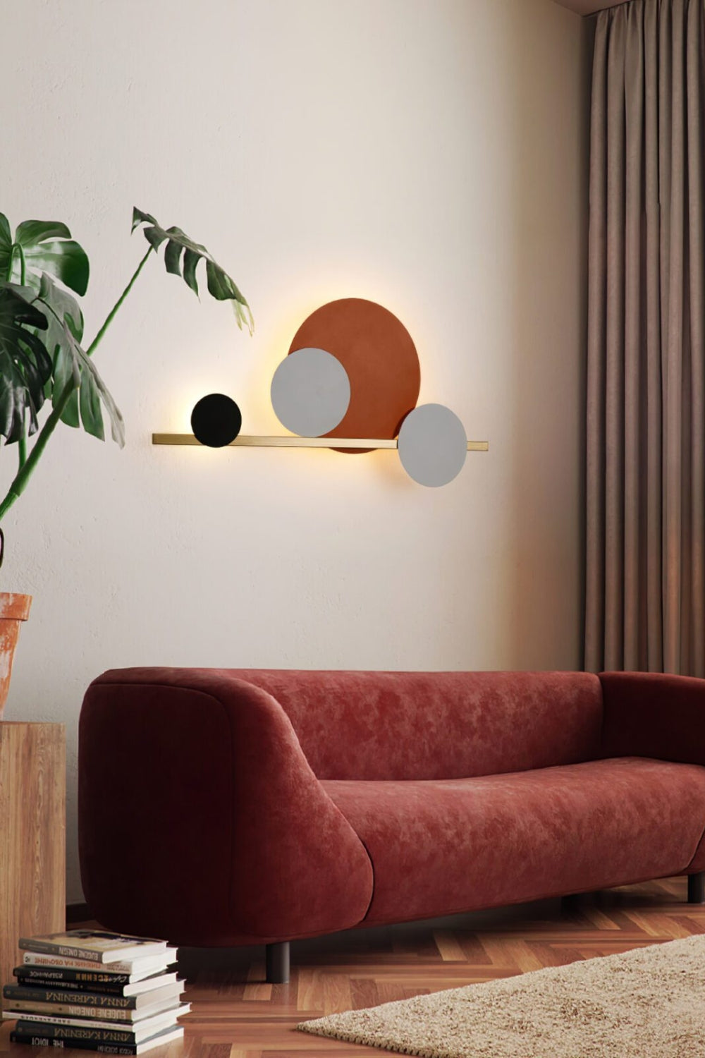 4 Circle LED Wall Light - view 6 | morylighting