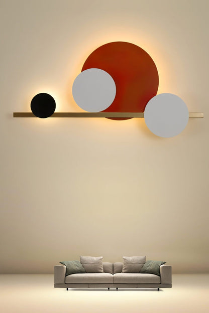 4 Circle LED Wall Light - view 7 | morylighting