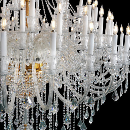 Morylighting Grand Italianate Crystal Candle Chandelier - Background Shot