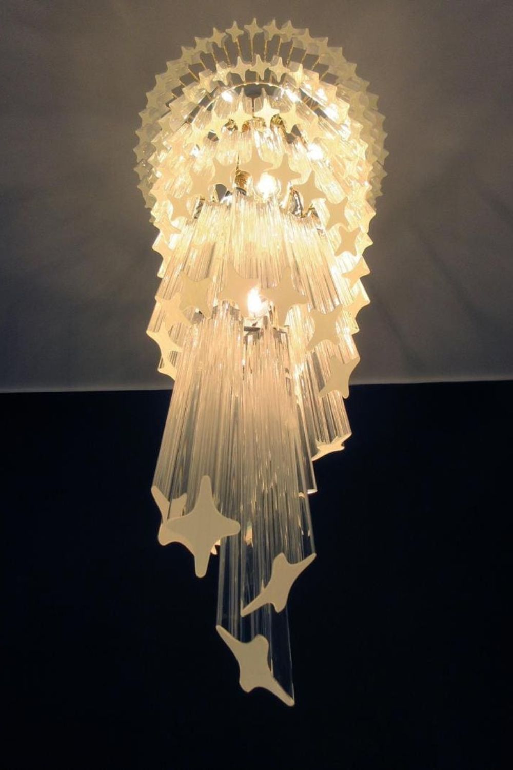 Venini Art Spiral Crystal Chandelier - view 11 | morylighting