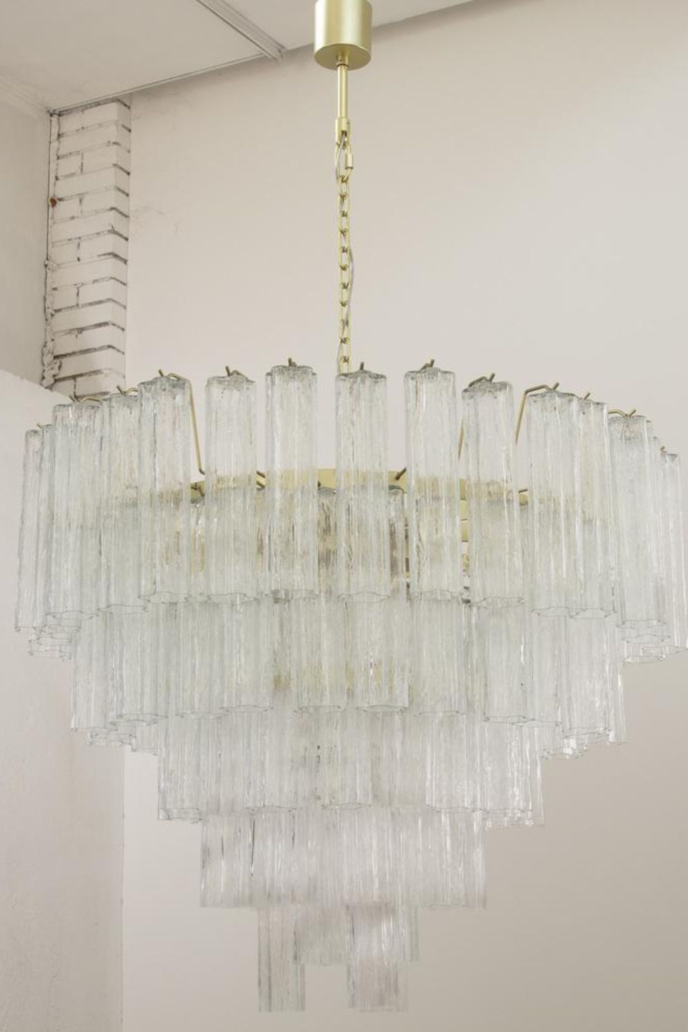 1990s Tronchi Art Glass Cascade Chandelier - view 4 | morylighting