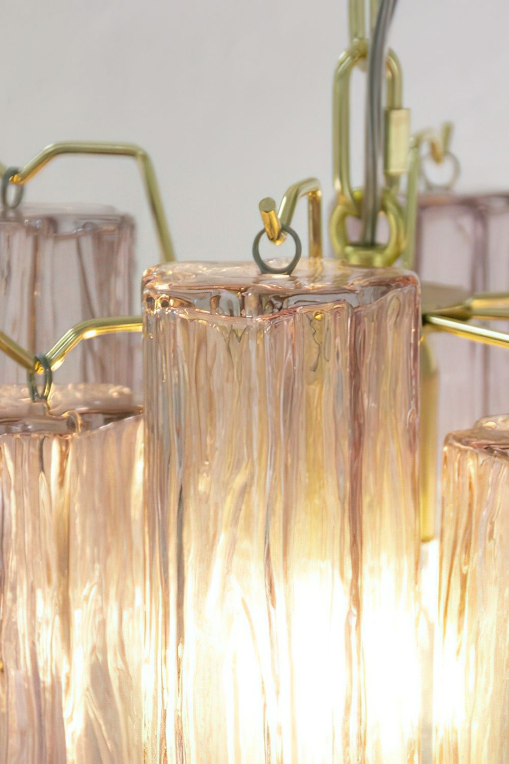 1990s Art Amethyst Glass Chandelier - view 10 | morylighting