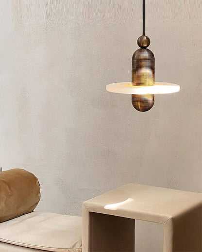 Alabaster Modern Marble Ring Pendant Light
