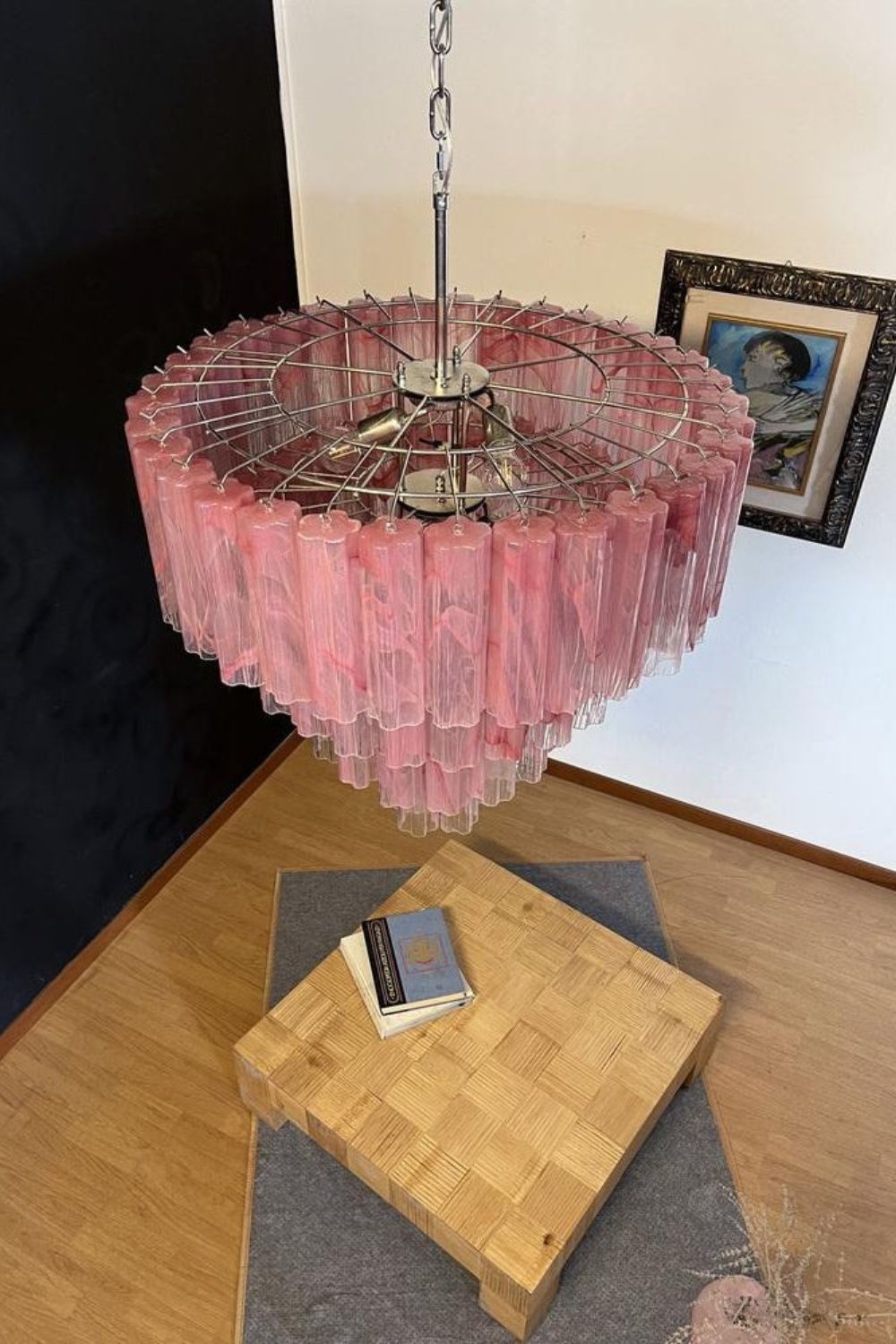 Art red cloud glass multi-layer chandelier - view 5 | morylighting