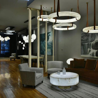 Halo Alabaster Pendant Alabaster Chandelier