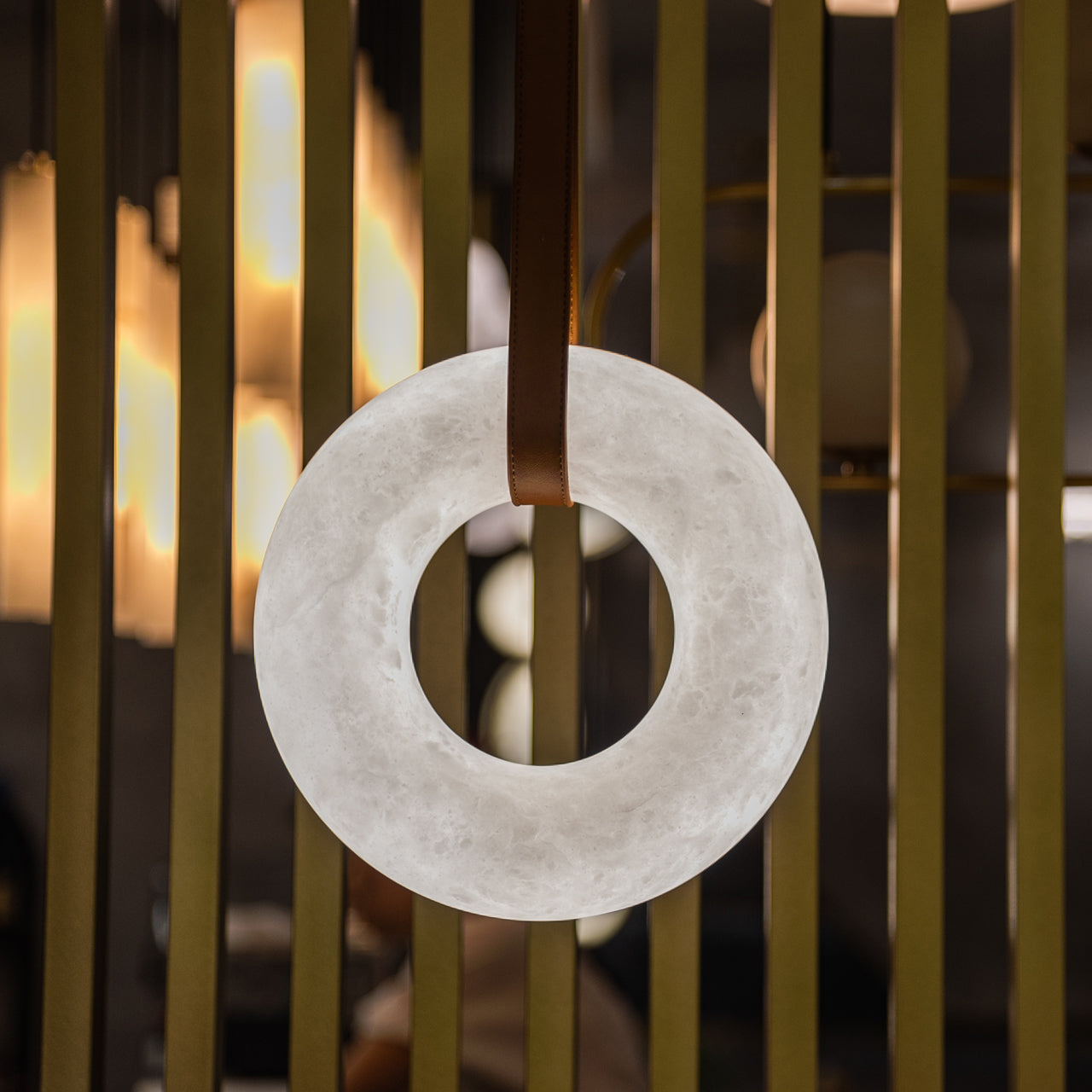 Halo Alabaster Pendant Alabaster Chandelier