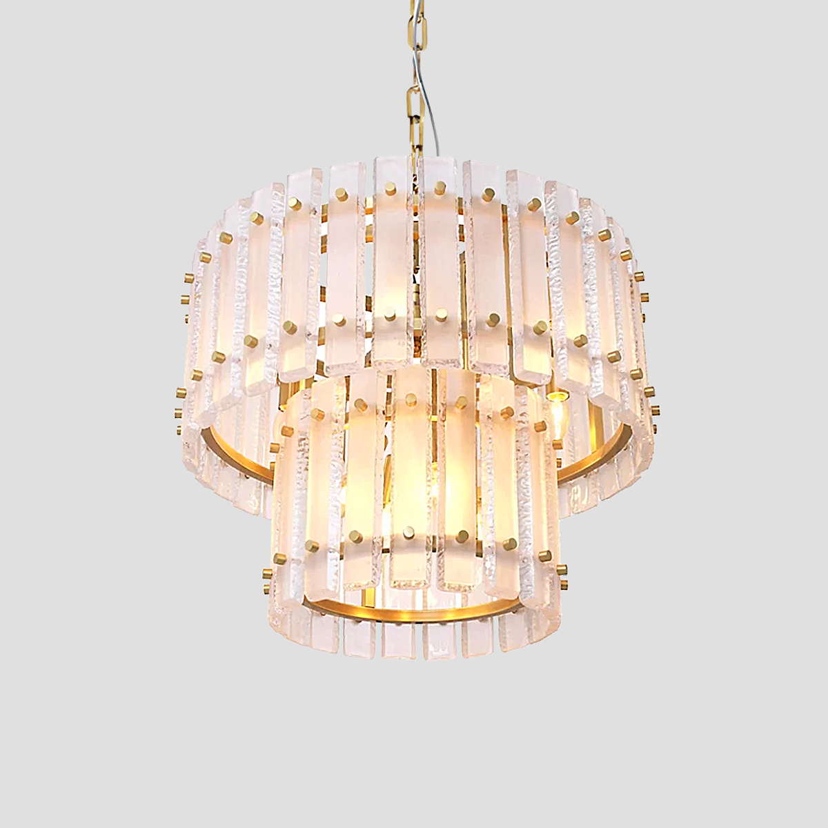 Morylighting Grandeur Radiance 2-Tier Glass Chandelier - Background Shot