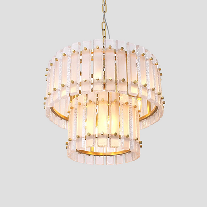 Morylighting Grandeur Radiance 2-Tier Glass Chandelier - Background Shot