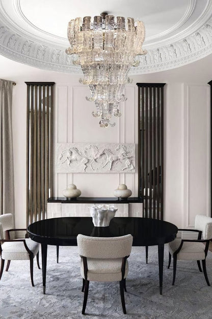 Grand Art Felci Leaf Glass Chandelier - view 4 | morylighting
