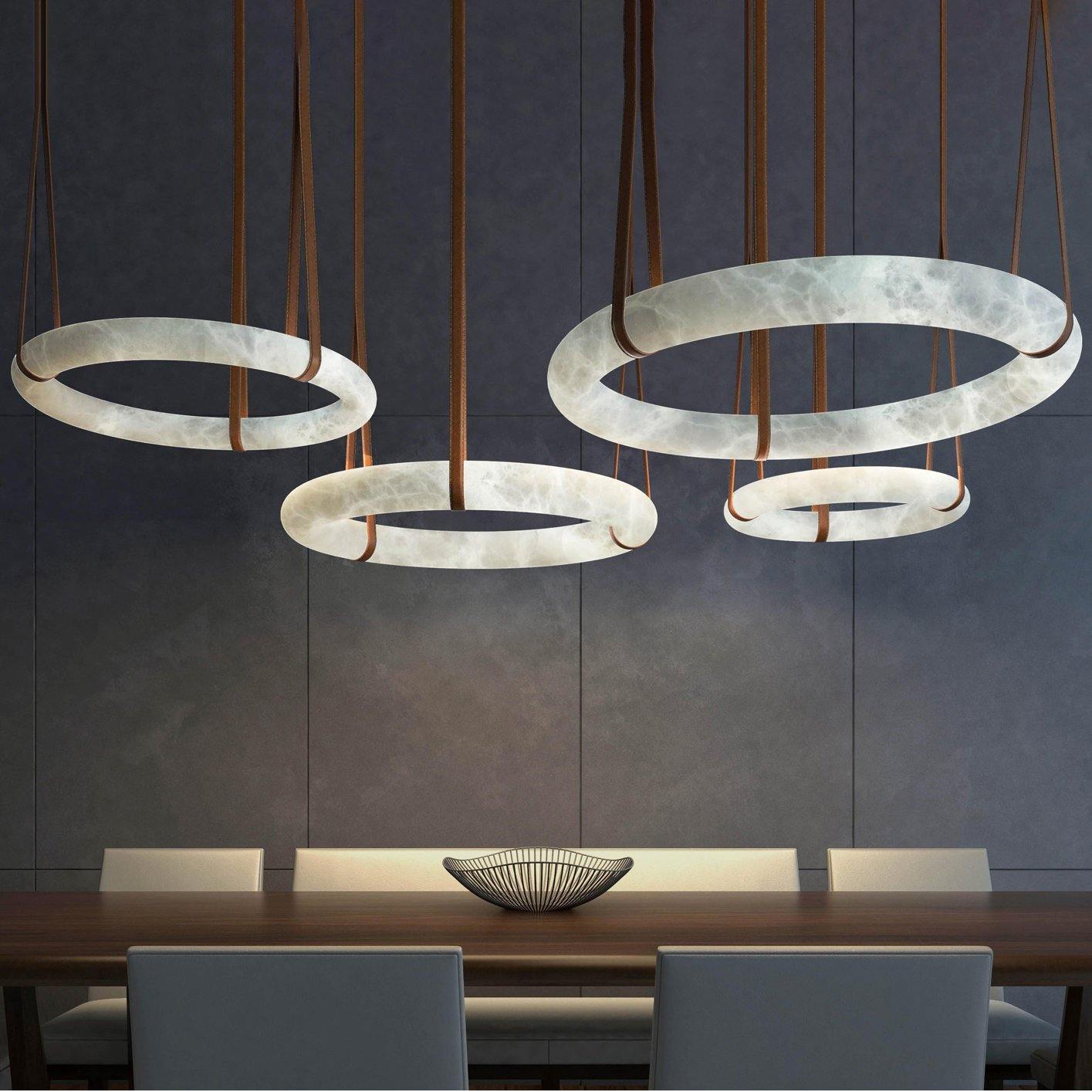 Halo Alabaster Pendant Alabaster Chandelier