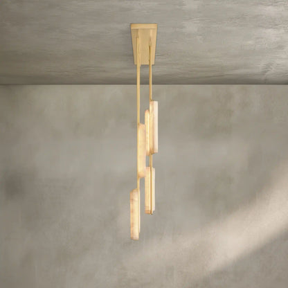 Auburn Alabaster Linear Chandelier 54''