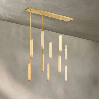 Auburn Alabaster Linear Chandelier 54''